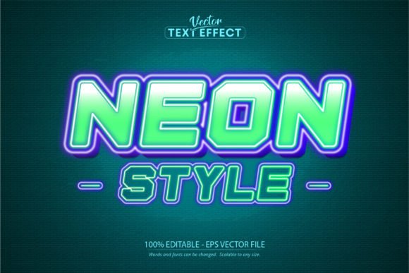 Download Neon Text Effect, Editable Neon Lights - Neon text effect Collection