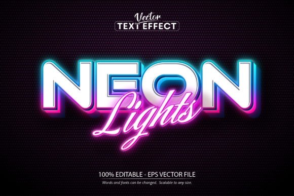Download Neon Text Effect, Editable Neon Light - Neon text effect Collection