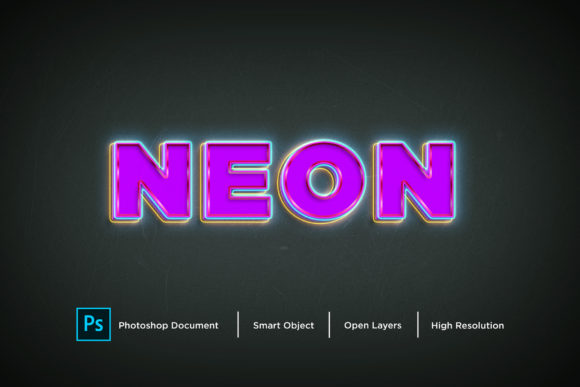 Download Neon Text Effect Layer Style - Neon text effect Collection