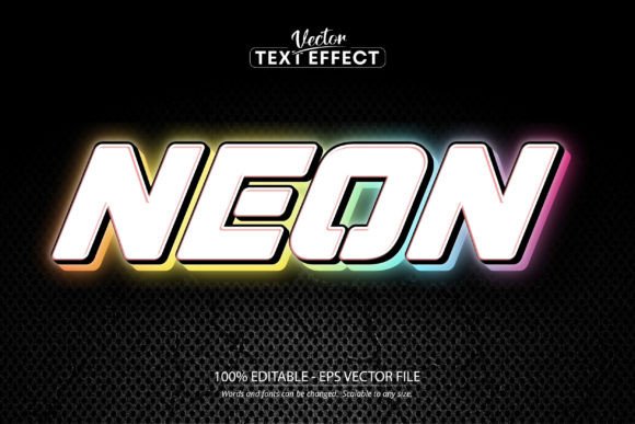 Download Neon Text Effect, Editable Neon Light - Neon text effect Collection