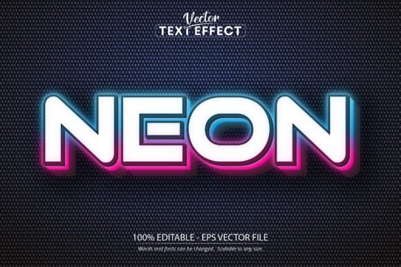 Download Neon Text Effect, Editable Neon Light - Neon text effect Collection