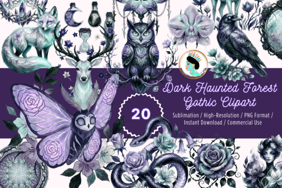 Download Dark Academia Gothic Clipart PNG Bundle - Premium Bundle