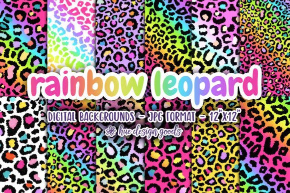Download Rainbow Leopard Pattern Backgrounds - Backgrounds Collection