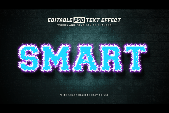 Download Smart Glowing Neon Text Effect Editable - Neon text effect Collection