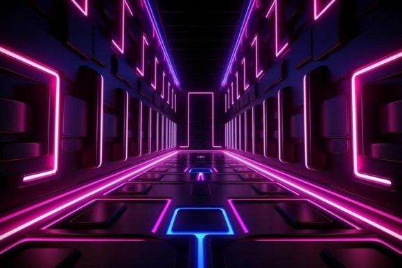 Download Glowing Backgrounds Neon Effects - Backgrounds Collection