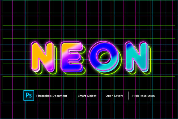 Download Neon Text Effect Layer Style - Neon text effect Collection
