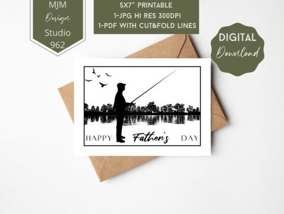 Download Father’s Day Greeting Card. Fishing - Greeting Collection